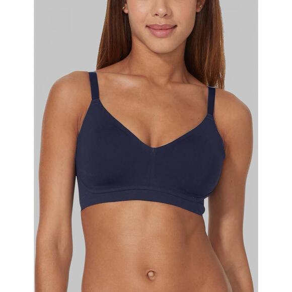 Tommy John Comfort‎ Smoothing Triangle Bralette Navy XL (D-DD) Wire Free T-Shirt - Picture 1 of 10